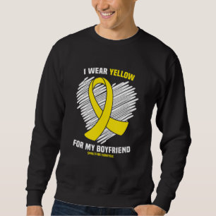 Moletom Eu Visto Amarelo Para Minha Namorado Spina Bifida