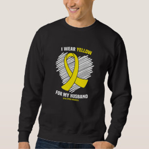 Moletom Eu Visto Amarelo Para O Meu Marido Spina Bifida Aw