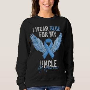 Moletom Eu Visto Azul Para Meu Tio Als Consciência Angel R
