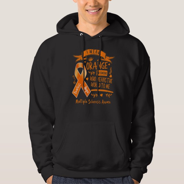 Moletom Eu Visto Laranja Para Alguém Que Quer Dizer O Mund (Frente)
