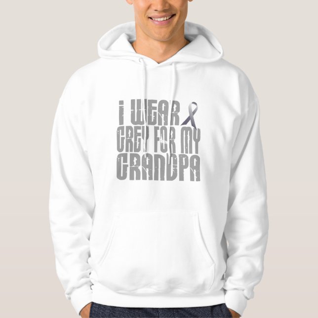 Moletom Eu visto o cinza para meu VOVÔ 16 (Frente)
