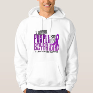 Moletom Eu visto o roxo para minha doença de Crohn do