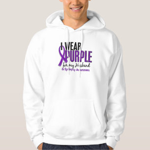 Moletom Eu visto o roxo para minha epilepsia do marido 10