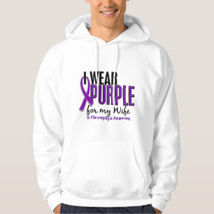 Moletom Eu visto o roxo para minha fibromialgia da esposa