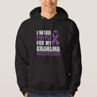 Moletom Eu Visto Roxo para a consciência da minha avó Alzh