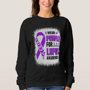 Moletom Eu Visto Roxo Para A Consciência Do Lúpus Fita De