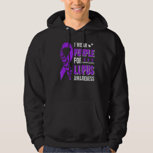 Moletom Eu Visto Roxo Para A Consciência Do Lúpus Fita De