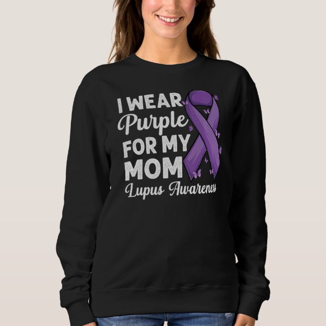 Moletom Eu Visto Roxo Para A Minha Mãe... (Frente)