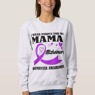 Moletom Eu Visto Roxo pela minha mãe Alzheimer e demência