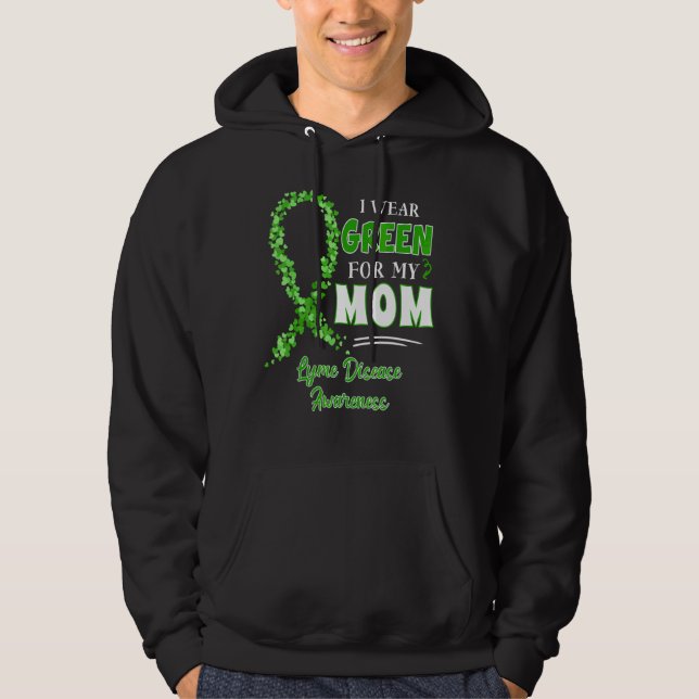 Moletom Eu Visto Verde Para Minha Mãe Doença De Lyme De Fi (Frente)