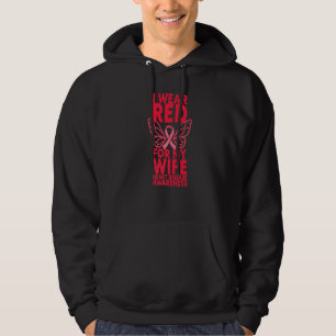 Moletom Eu Visto Vermelho Para Minha Consciência Da Doença