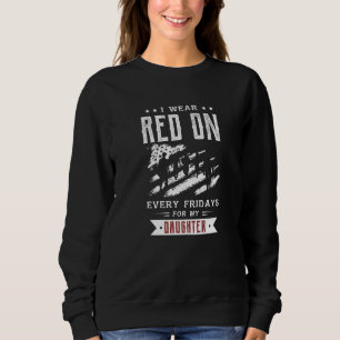 Moletom Eu Visto Vermelho Todas As Sextas-Feiras Para Minh