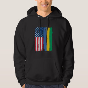 Moletom EUA Gabão Half american Flag Roots