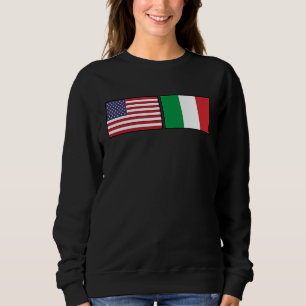 Moletom EUA Itália Bandeira Italiana American Flags Italia