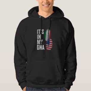Moletom EUA Itália Bandeira Italiana Está no Meu DNA Homen