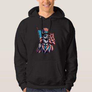 Moletom EUA Patriotic Llama 4 de julho Amantes de os anima