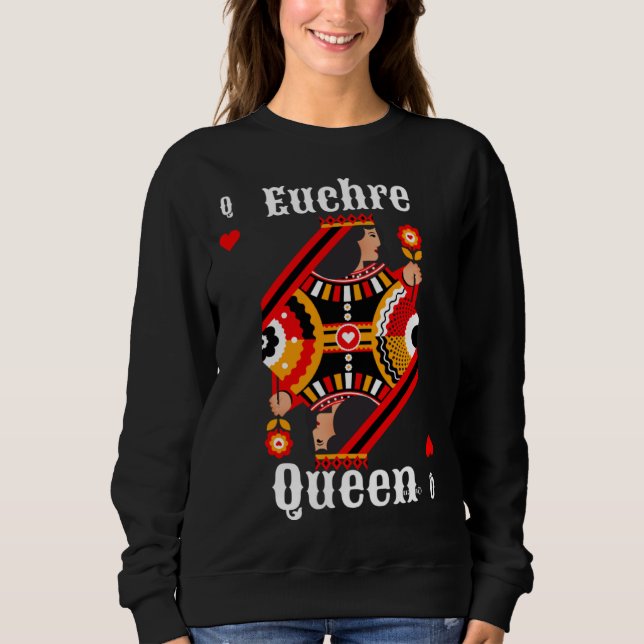 Moletom Euchre Queen Euchre Card Game (Frente)