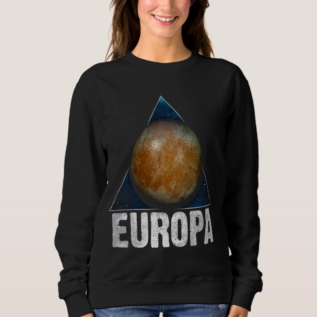 Moletom Europa Lua Júpiter Planeta Astronomia do Sistema S (Frente)