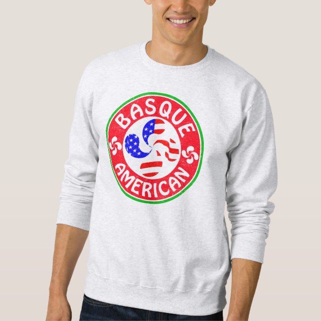 Moletom Euskara Lauburu Cruz Basco Americana (Frente)