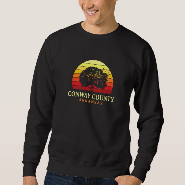 Moletom Evergreen Sunset Conway County Oak Tree Arkansas B (Frente)
