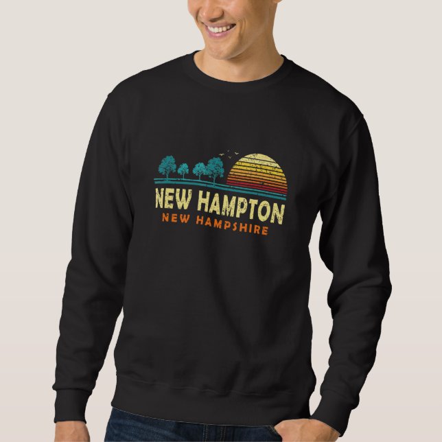 Moletom Evergreen Sunset New Hampton Forest New Hampshire (Frente)