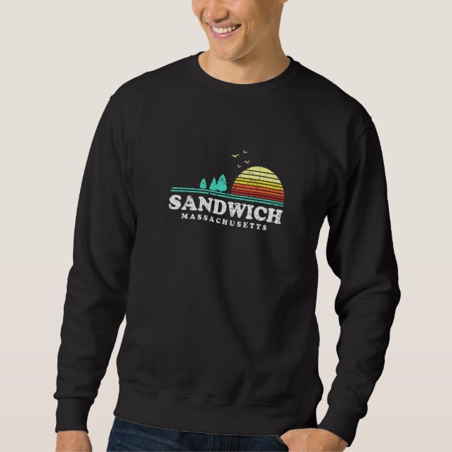 Moletom Evergreen Sunset Sandwich Forest Massachusetts Woo (Frente)