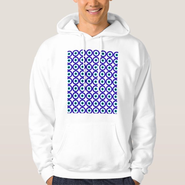 Moletom Evil eye protection  repeat pattern hoodie (Frente)