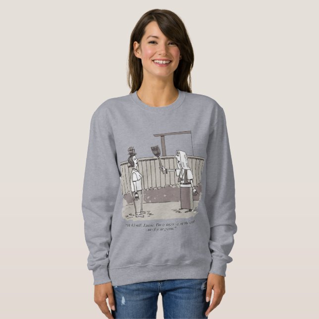 Moletom Evil Perm women gray sweatshirt (Frente Completa)