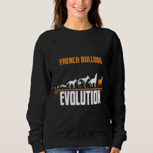 Moletom Evolução do Cão-Bulldog Francês
