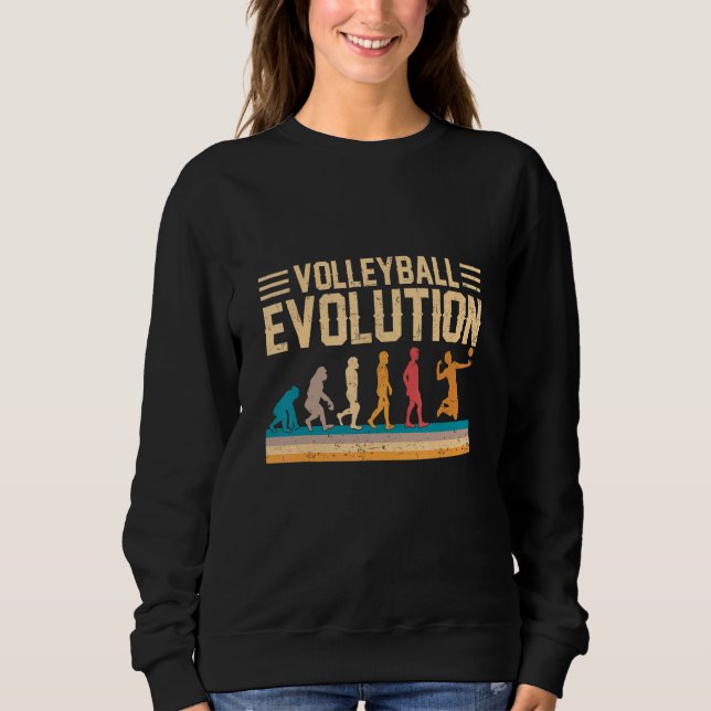 Moletom Evolução do Voleibol Traje de Voleibol Voleibol (Frente)
