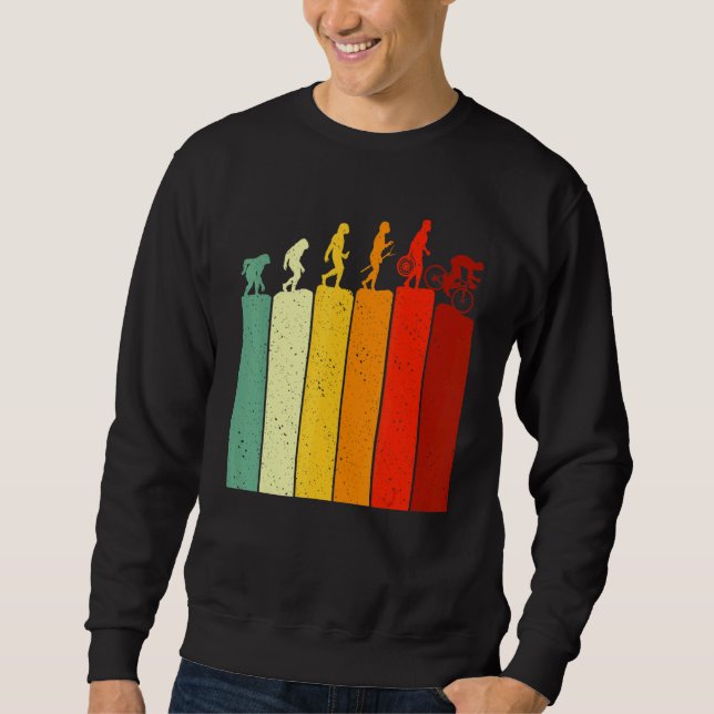 Moletom Evolution Mountain Biking Bike For Bikers Mens Boy (Frente)