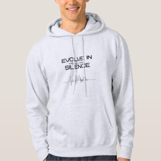 Moletom Evolve In Silence Motivational Minimalist Hoodie