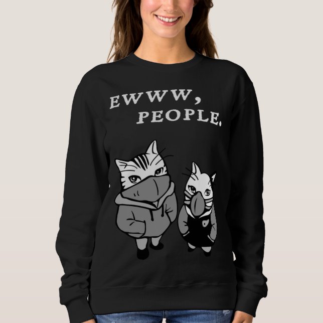 Moletom Ew People  Cat  Introvert (Frente)