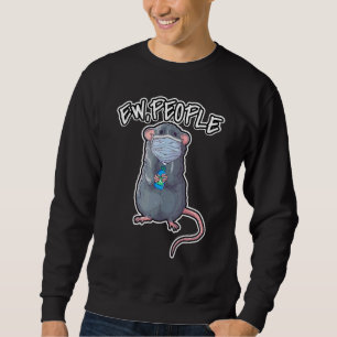 Moletom Ew Pessoas Dizendo Rato De Pet Vestindo Máscara