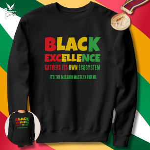 Moletom EXCELÊNCIA NEGRA Citação Inspiradora História Negr
