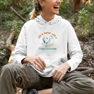 Moletom Excelente Pirenéus cão mãe cão pai amante do cão T