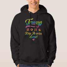 Excelente Trump 2024 Rainbow Tie Dye Keep America