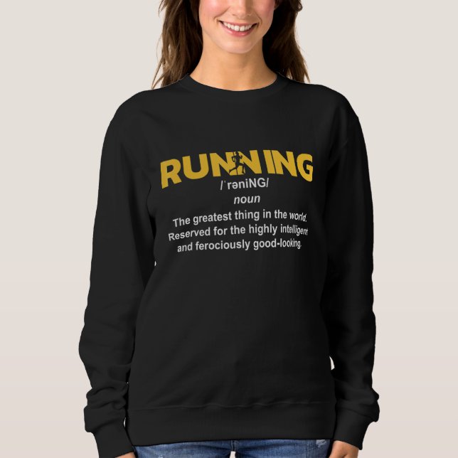 Moletom Executando o Runner de Maratona de Definição I 5k (Frente)