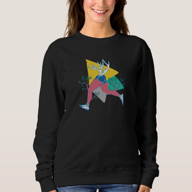Moletom Executar como um Deer (Frente)