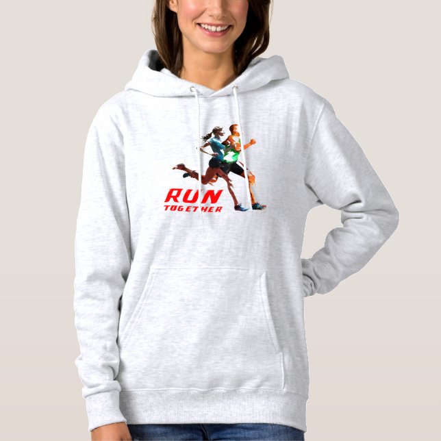 Moletom Executar juntos | Hoodie, de uso feminino (Frente)