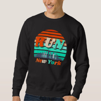 Moletom Executar Nova York Sunrise City Silhouette Corre
