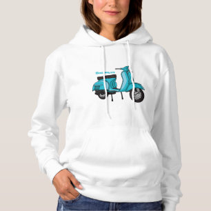 Moletom Exemplo de desenho animado de motocicleta em forma