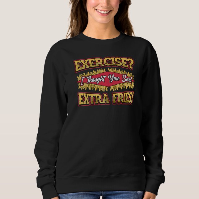 Moletom Exercício de Fritas Extra (Frente)