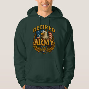 Moletom Exército Aposentado com bandeira e águia