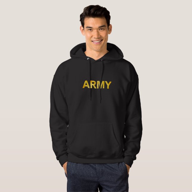 Moletom Exército atrás e frente,amarelo e branco (Frente Completa)