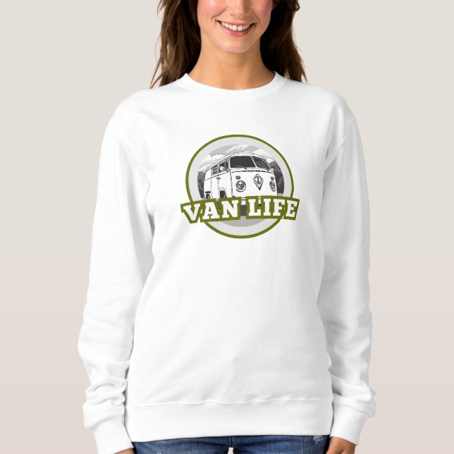 Moletom Exército Van Life verde (Frente)