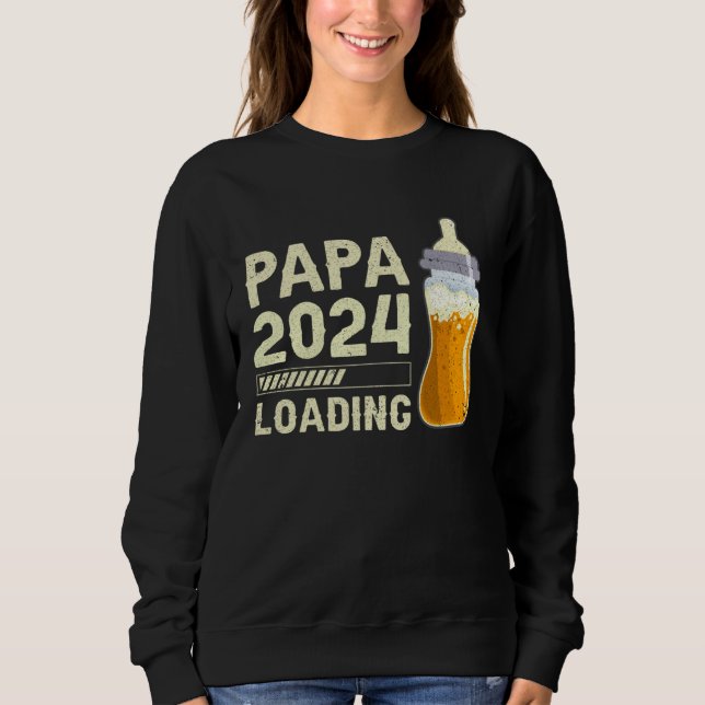 Moletom Expectant Papa Future Papa Papa to be Papa 2024 lo (Frente)