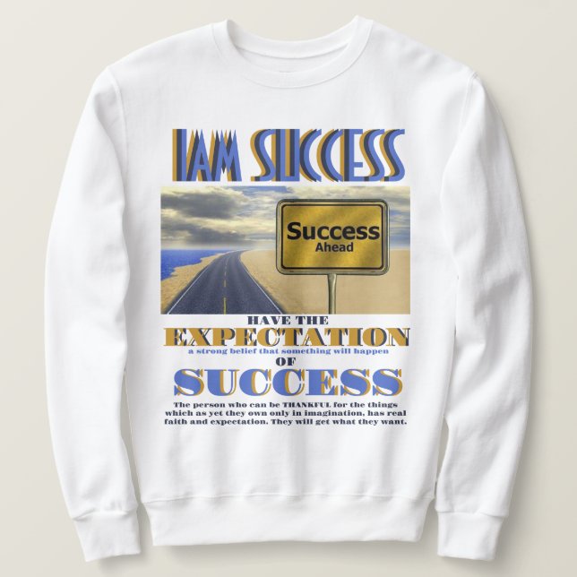 MOLETOM EXPECTATIVA DE SUCESSO (Frente do Design)