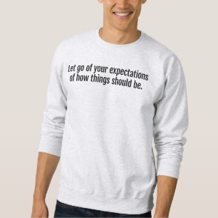 Moletom Expectativas de camisola básica masculina