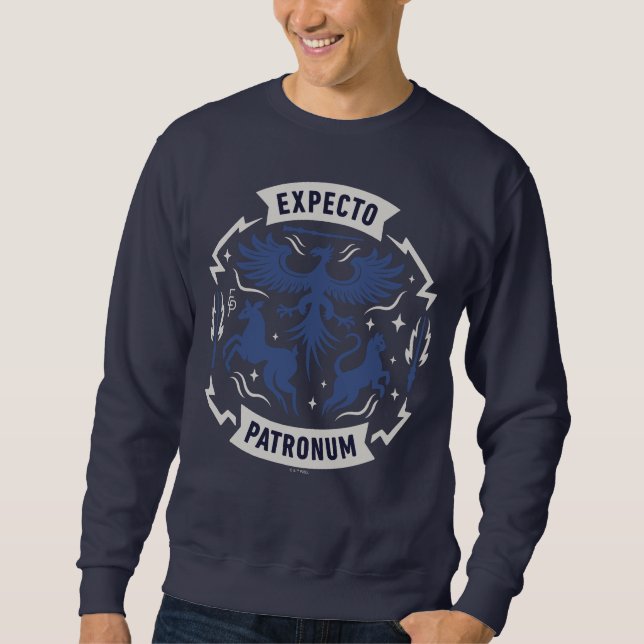 Moletom Expecto Patronum Silhueta Gráfica Vintage (Frente)